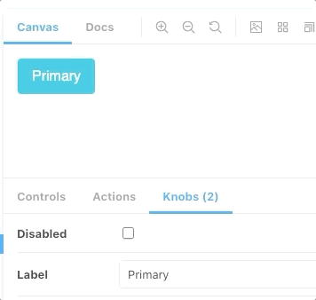 gif to display button behaviour