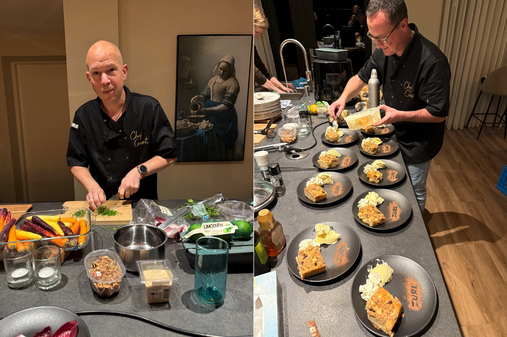 Geert and Chris of Zure Netherlands cooking a dinner for team Zure Netherlands.