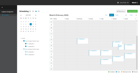 Scheduling on Valmet Automation's IOP application.