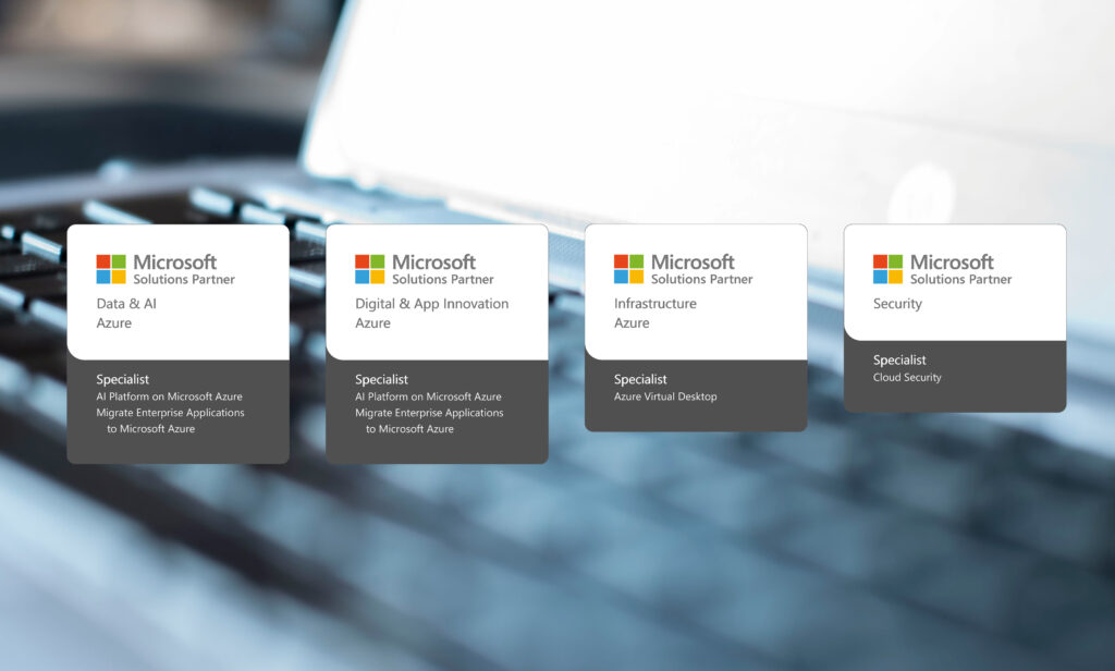 Zure's 4 Microsoft Azure Partner designations and advanced specializations
