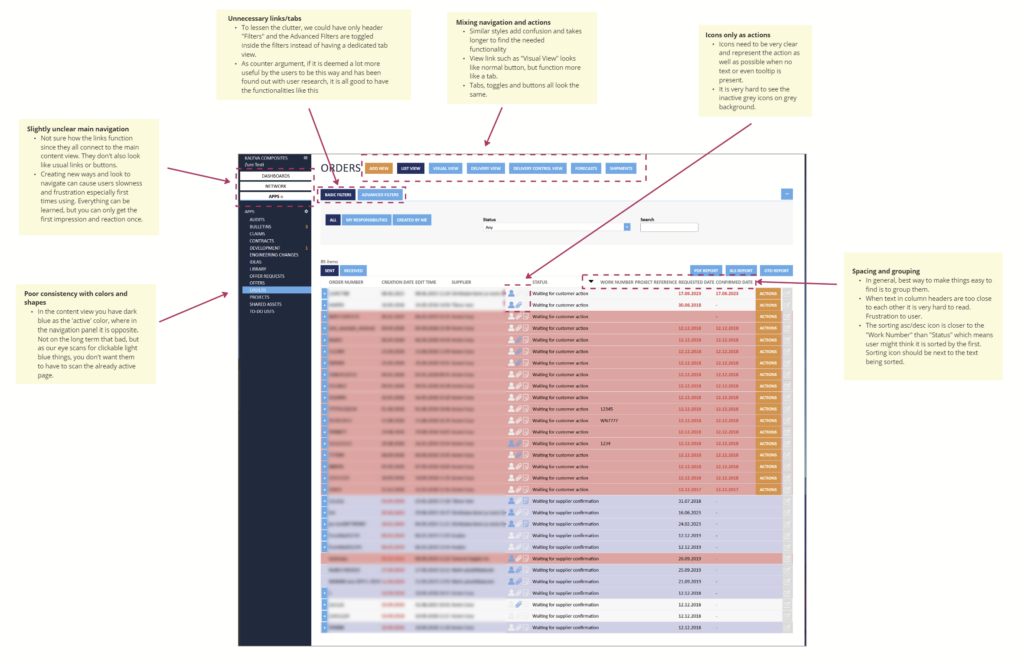 UI guidelines