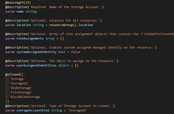 module params