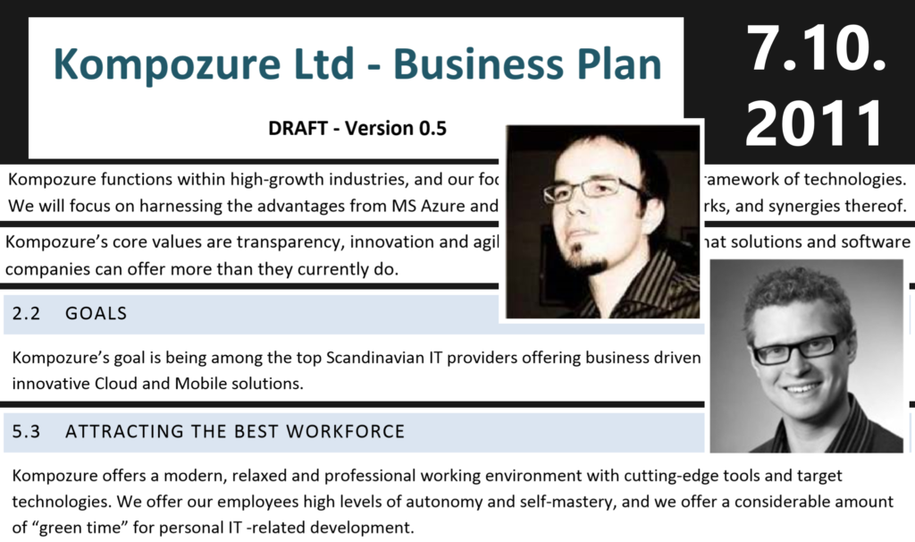 Zure business plan 2011