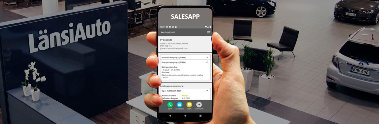 End result for LänsiAuto's mobile application project was something quite different from the usual ERP upgrade projects.
