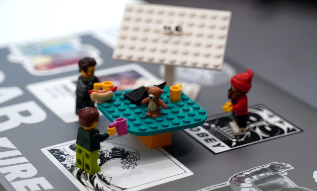 LEGO design team workshoppin'